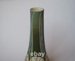 Mintons Secessionist vase waisted cylindrical Art Nouveau unmarked c 1895 1920