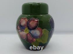 Moorcroft Clematis Green Ground Ginger Jar Small