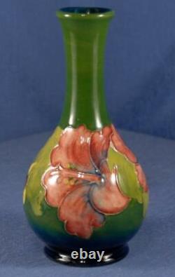 Moorcroft Hibiscus 16cm tall Vase