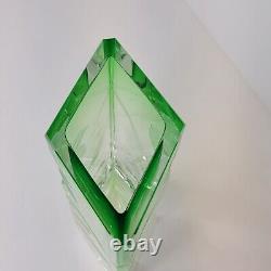 Moser Czech Republic Art Nouveau Collection Calla Vase Green Never-fading Beauty