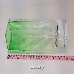 Moser Czech Republic Art Nouveau Collection Calla Vase Green Never-fading Beauty