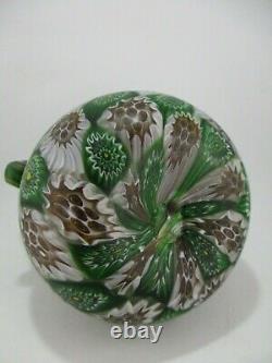 Murano vase Millefiori brothers Toso vase 1940 green Art Deco Art Nouveau