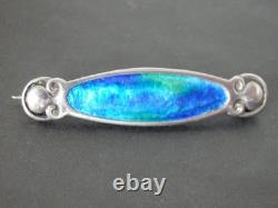 Murrle Bennett Art Nouveau Solid Silver Enamel Brooch Arts & Crafts