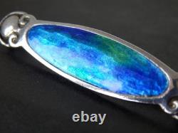 Murrle Bennett Art Nouveau Solid Silver Enamel Brooch Arts & Crafts