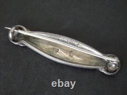 Murrle Bennett Art Nouveau Solid Silver Enamel Brooch Arts & Crafts