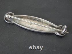Murrle Bennett Art Nouveau Solid Silver Enamel Brooch Arts & Crafts