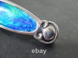 Murrle Bennett Art Nouveau Solid Silver Enamel Brooch Arts & Crafts