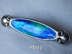 Murrle Bennett Art Nouveau Solid Silver Enamel Brooch Arts & Crafts