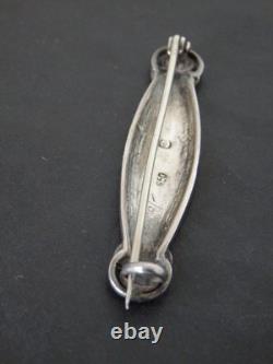 Murrle Bennett Art Nouveau Solid Silver Enamel Brooch Arts & Crafts