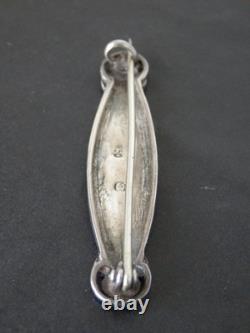 Murrle Bennett Art Nouveau Solid Silver Enamel Brooch Arts & Crafts