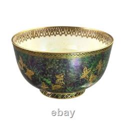 Nouveau Daisy Makeig-Jones Wedgwood Fairyland Lustre green butterfly bowl c. 1920