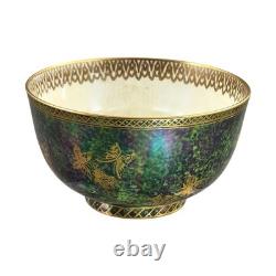 Nouveau Daisy Makeig-Jones Wedgwood Fairyland Lustre green butterfly bowl c. 1920