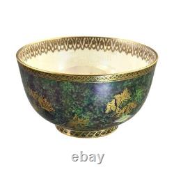 Nouveau Daisy Makeig-Jones Wedgwood Fairyland Lustre green butterfly bowl c. 1920
