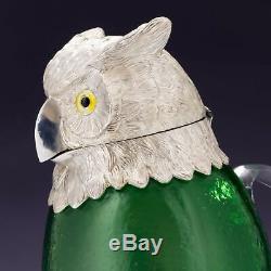 Novelty Owl Shaped Silver Plate Claret Jug