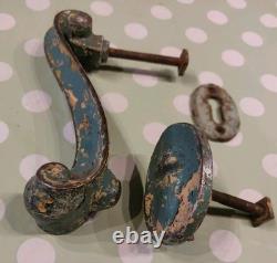 Orig Antique Art Nouveau Heavy Door Knocker, Striking Plate, Keyhole, shabby chic Orig Antique Art Nouveau Heavy Door Knocker, Striking Plate, Keyhole, shabby chic