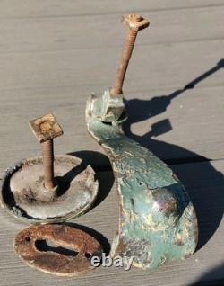 Orig Antique Art Nouveau Heavy Door Knocker, Striking Plate, Keyhole, shabby chic Orig Antique Art Nouveau Heavy Door Knocker, Striking Plate, Keyhole, shabby chic