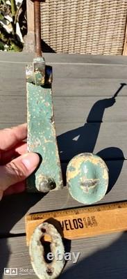 Orig Antique Art Nouveau Heavy Door Knocker, Striking Plate, Keyhole, shabby chic Orig Antique Art Nouveau Heavy Door Knocker, Striking Plate, Keyhole, shabby chic