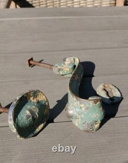 Orig Antique Art Nouveau Heavy Door Knocker, Striking Plate, Keyhole, shabby chic Orig Antique Art Nouveau Heavy Door Knocker, Striking Plate, Keyhole, shabby chic