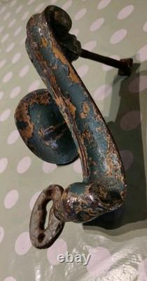 Orig Antique Art Nouveau Heavy Door Knocker, Striking Plate, Keyhole, shabby chic Orig Antique Art Nouveau Heavy Door Knocker, Striking Plate, Keyhole, shabby chic