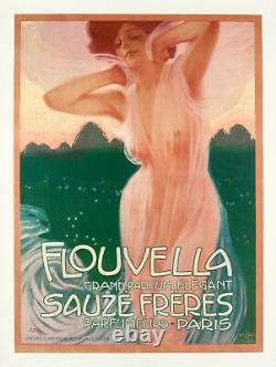 Original Poster L. Metlicovitz Flouvella Perfume Sauzé Frères Luxury 1910