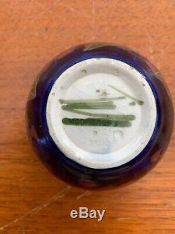 Original William Moorcroft Pomegranate Vase Signed in Green Stamped Burslem M66