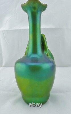 Original ZSOLNAY EOSIN Figures Vase Chandelier Glaze Vase Sitting Woman 20s