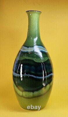 POOLE POTTERY MAYA BOTTLE VASE 26 Cms with Original Box. Unused