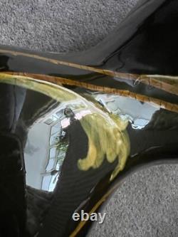 Pair LARGE 47cm Art Nouveau Pottery Vases Poppy Flowers Style Weller Ravissant