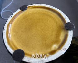 Pair LARGE 47cm Art Nouveau Pottery Vases Poppy Flowers Style Weller Ravissant