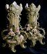 Pair Vases, Porcelain, Art Nouveau, Figural, Saxony, Germany, C1900, 16