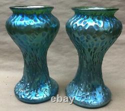 Pair of Art Nouveau Loetz Vases (2)