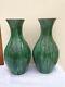 Pair Of Art Nouveau Pilkington's Royal Lancastrian Drip Glaze Vases Shape 2816