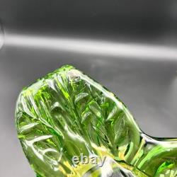 Pair of Victorian Kralik Opalescent Jack In The Pulpit Floriform Glass Vases