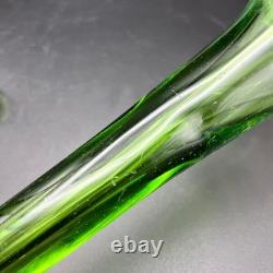 Pair of Victorian Kralik Opalescent Jack In The Pulpit Floriform Glass Vases