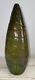 Palme Konig Art Nouveau Vase, Missing Base 11 1/4 Green Iridescent Glass