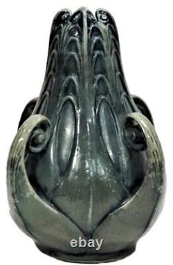 Paul Dachsel for Turn Teplitz, Austrian Jugenstil Ceramic'Fern' Vase, ca. 1900
