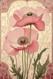Pink Green Art Nouveau Vintage And Floral Art Canvas Art Picture Or Gloss Print