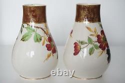 Pointon & Co Pointons Pair Decorative Vases Art Nouveau Floral Design c. 1900