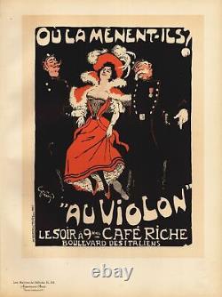 Poster Art Nouveau Café'Au Violon' Green Maîtres De L'Affiche 103