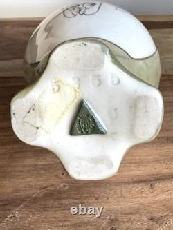 RARE Antique Royal Dux Amphora ORCHID Gold Green Art Nouveau Handled Vase 7.5