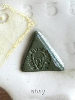 RARE Antique Royal Dux Amphora ORCHID Gold Green Art Nouveau Handled Vase 7.5