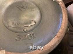 RARE BALUSTER ART NOUVEAU AMPHORA GILT GREEN GOLD CERAMIC VASE 9 T 8 W 1423g