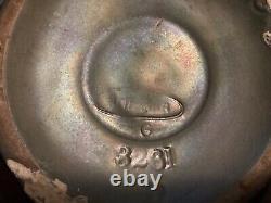 RARE BALUSTER ART NOUVEAU AMPHORA GILT GREEN GOLD CERAMIC VASE 9 T 8 W 1423g