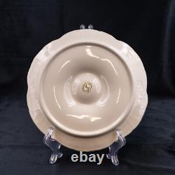 RARE French Antique Oyster Plate SARREGUEMINES Majolica light green and blue