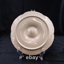 RARE French Antique Oyster Plate SARREGUEMINES Majolica light green and blue