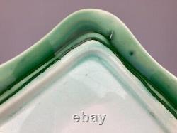 RARE MINTONS LTD No. 1 TUBE LINED ART NOUVEAU SECESSIONIST CHEESE STAND DOME DISH