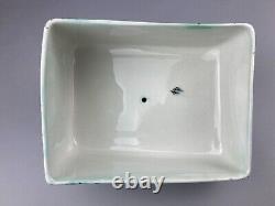 RARE MINTONS LTD No. 1 TUBE LINED ART NOUVEAU SECESSIONIST CHEESE STAND DOME DISH