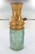 Rene Lalique Stunning 1920s Art Nouveau Figural Green Frosted Glass Atomiser