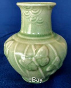 ROOKWOOD Butterfly Vase Unique Shape # 6457-1945. MINT Color & Condition