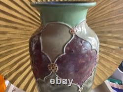 ROYAL DOULTON STONEWARE SLENDER TAPERED GLAZED SECESSIONIST VASE c. 1902-1922